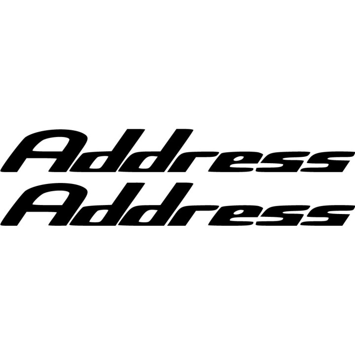 Suzuki Address Die Cut Style 2 Stickers Decals - DecalsHouse