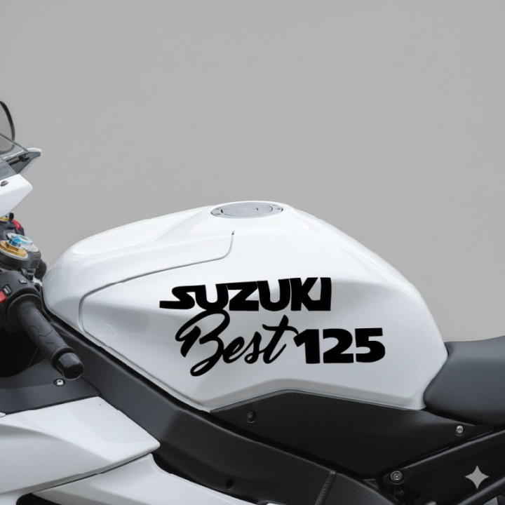 Suzuki Best 125 Die Cut Style 2 Stickers Decals - DecalsHouse