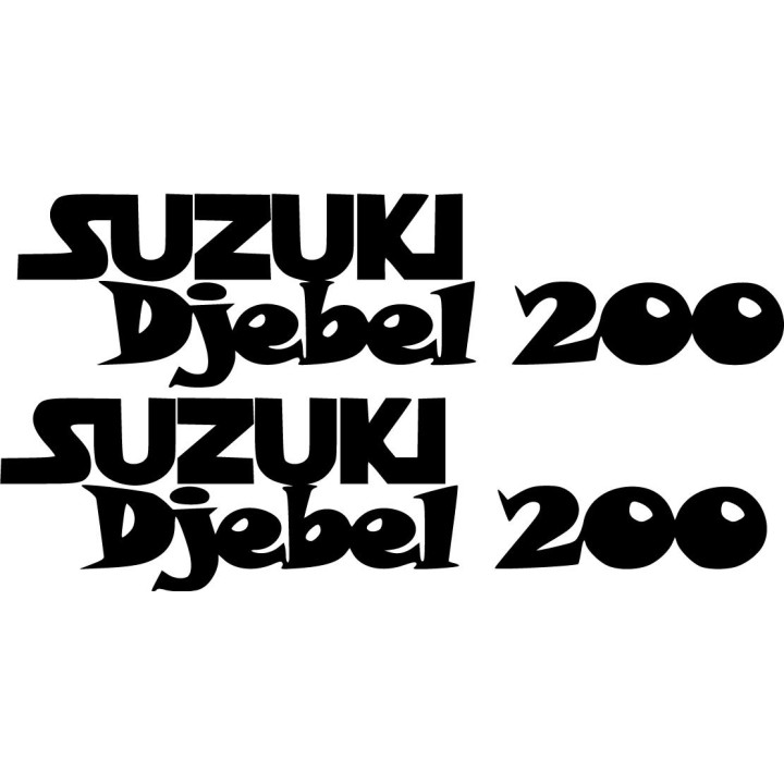 Suzuki Djebel 200 Die Cut Stickers Decals - DecalsHouse