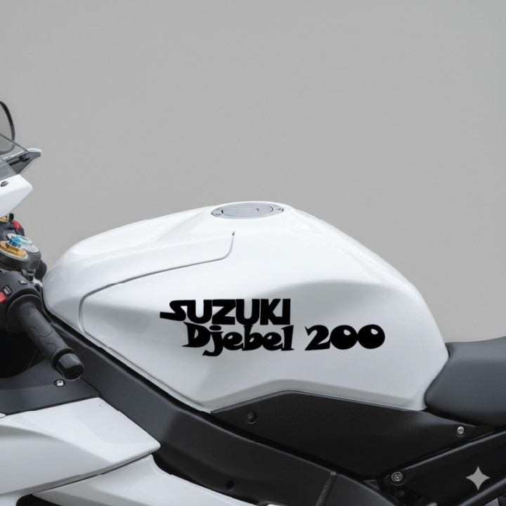 Suzuki Djebel 200 Die Cut Stickers Decals - DecalsHouse