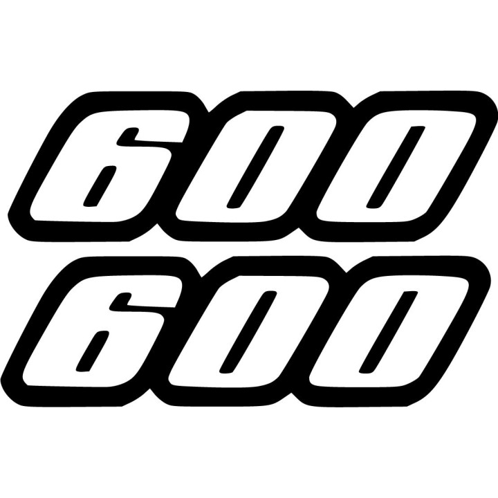 Suzuki Gsx 600 Die Cut Numbers Stickers Decals - DecalsHouse