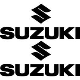 Suzuki Logo Style 2 Stickers – GSX-R SV650 Hayabusa Motorcycle Decals (2-Pack)
