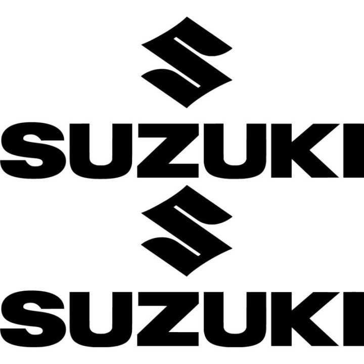 Suzuki Logo Style 2 Stickers – GSX-R SV650 Hayabusa Motorcycle Decals (2-Pack)