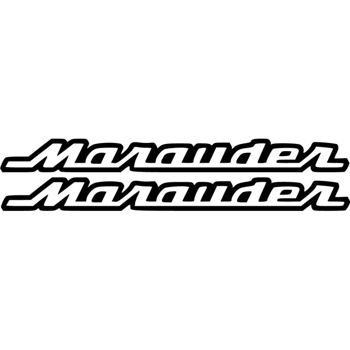 Suzuki Marauder Die Cut Outline Stickers Decals - DecalsHouse