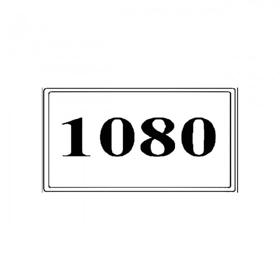 1080band Logo Vinyl Decal