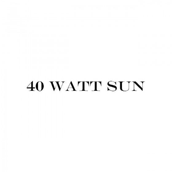 40 Watt Sunband Logo Vinyl...