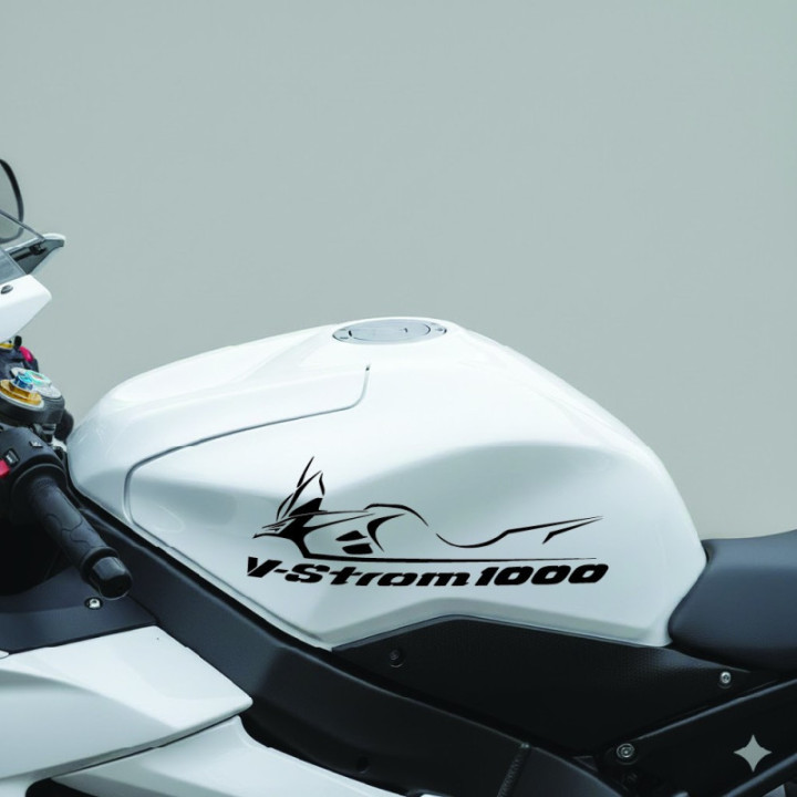 Suzuki V Strom 1000 Die Cut Lettering Stickers Decals - DecalsHouse
