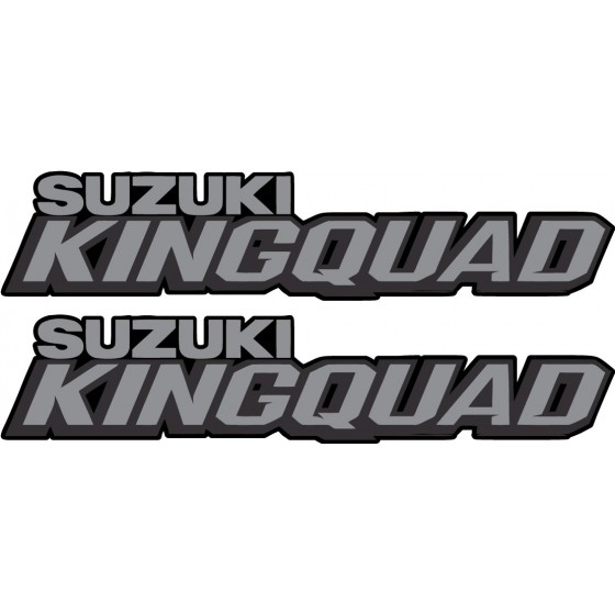 2x Suzuki Kingquad Stickers...