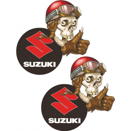 2x Suzuki Logo Cafe Racer...