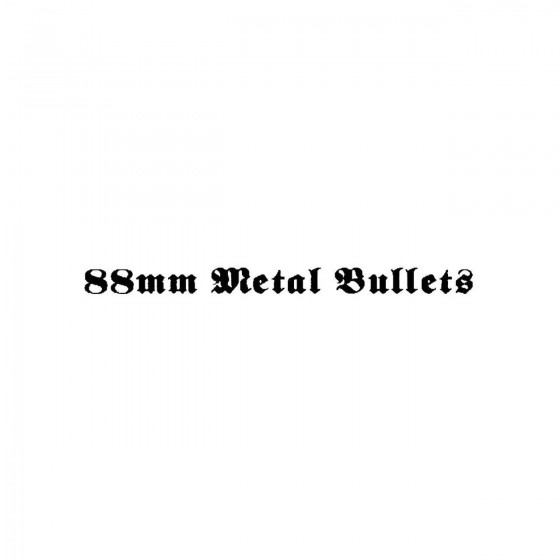 88mm Metal Bulletsband Logo...