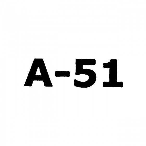 A 51band Logo Vinyl Decal