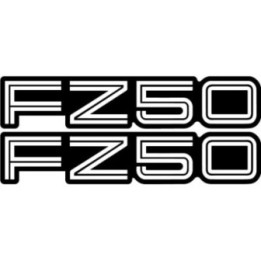 Suzuki Fz50 Black And White Stickers Decals - DecalsHouse
