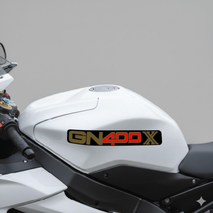 Suzuki GN400X Stickers – Retro Cruiser Motorcycle Decals (2-Pack) | DecalsHouse