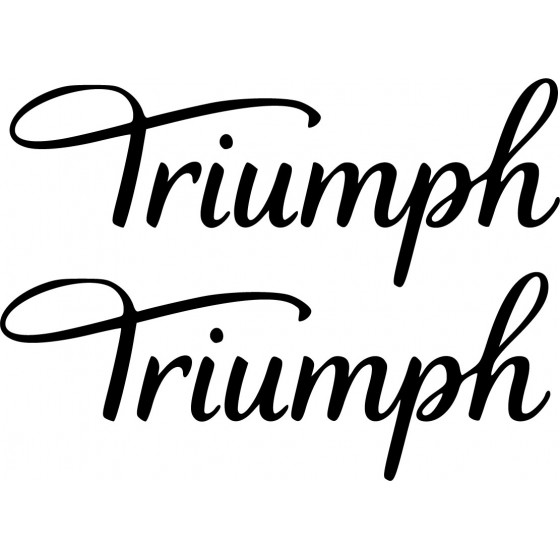 2x Triumph Logo Die Cut...