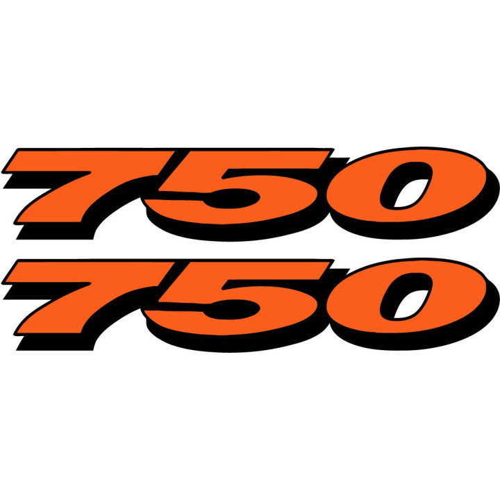 Suzuki Gsx R 750 Numbers Style 2 Stickers Decals - DecalsHouse