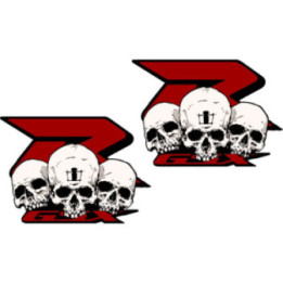 Suzuki Gsx R Skull Stickers Decals - DecalsHouse
