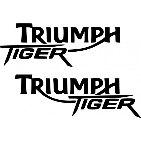 2x Triumph Tiger Die Cut...