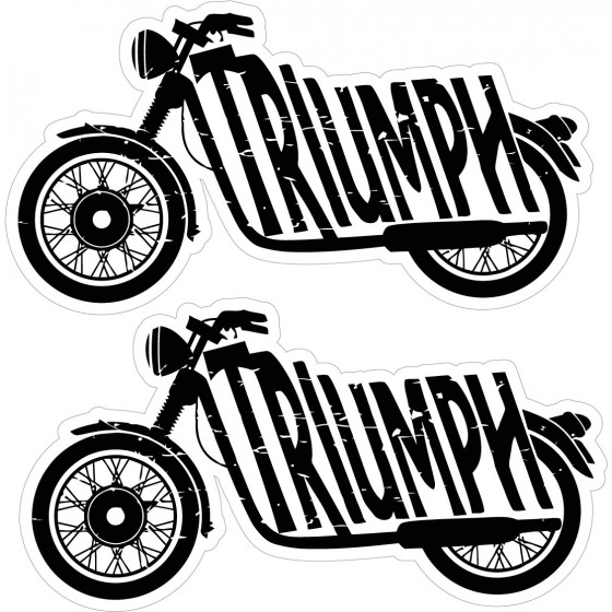 Triumph Logo Bik Stickers...