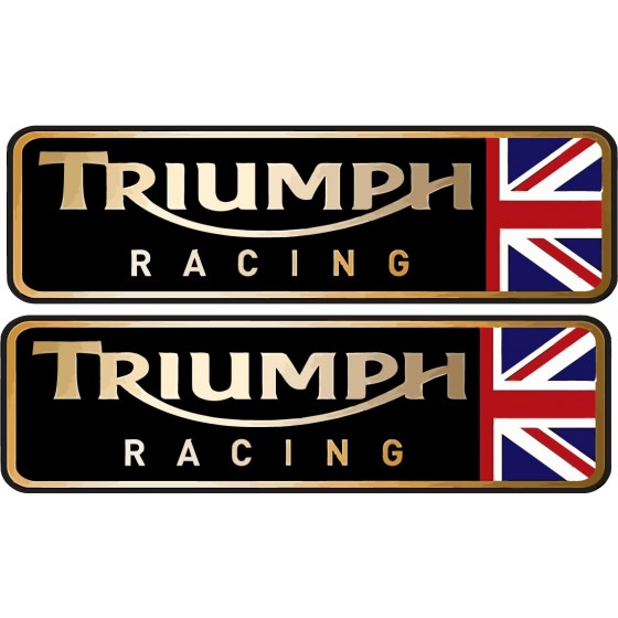 2x Triumph Logo Racing...