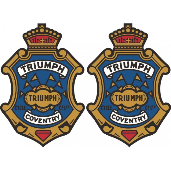 2x Triumph Logo Style 14...