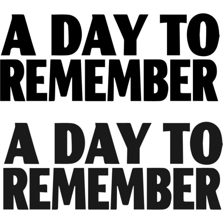 A Day To Remember Stickers – ADTR Metalcore Decals (2-Pack)