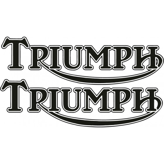 2x Triumph Logo Style 2...