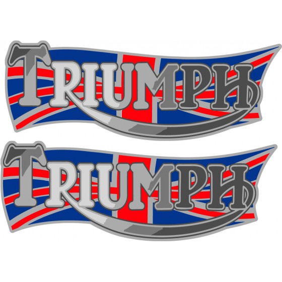 2x Triumph Logo Style 21...