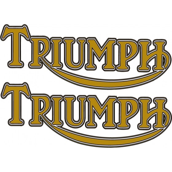 2x Triumph Logo Style 4...