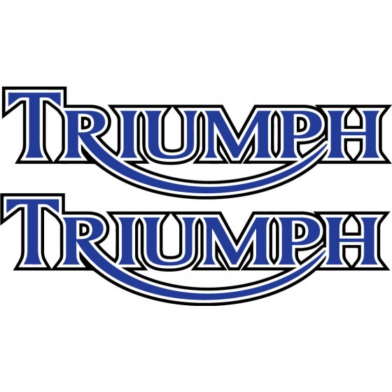 2x Triumph Logo Style 5...