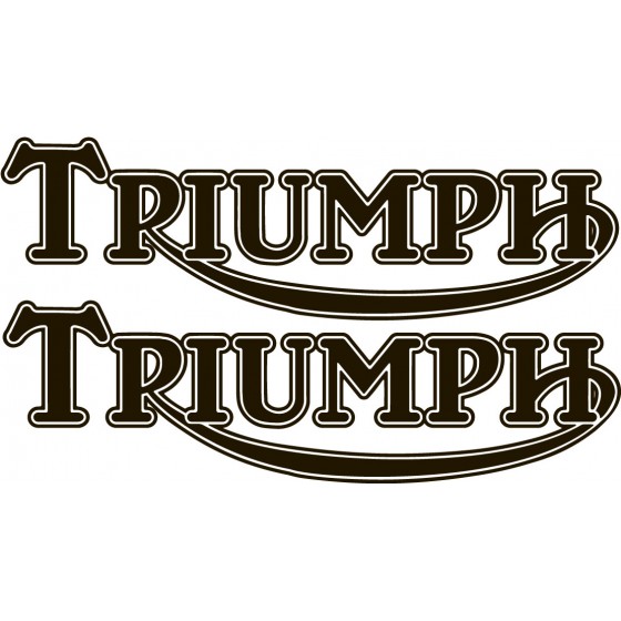 2x Triumph Logo Style 6...