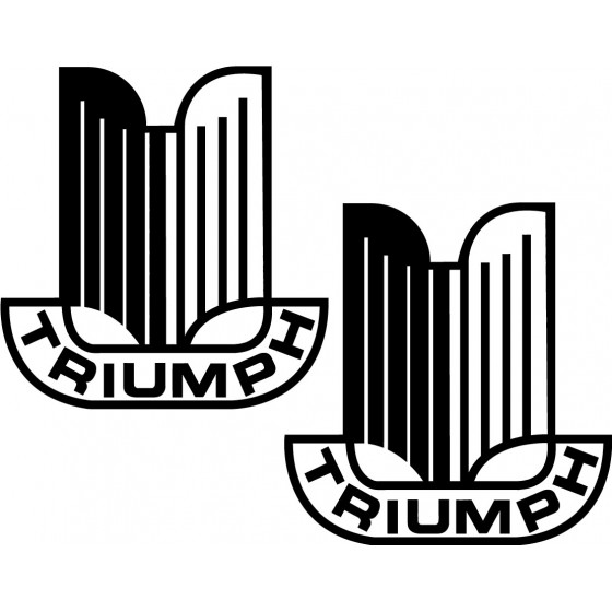 2x Triumph Logo Style 7...