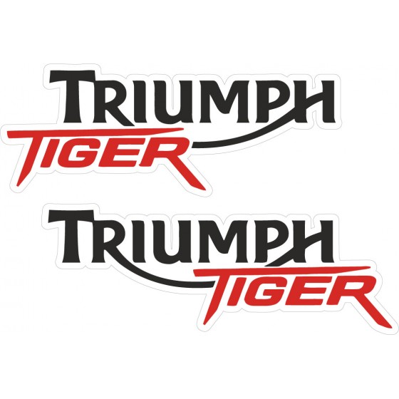 2x Triumph Tiger Stickers...