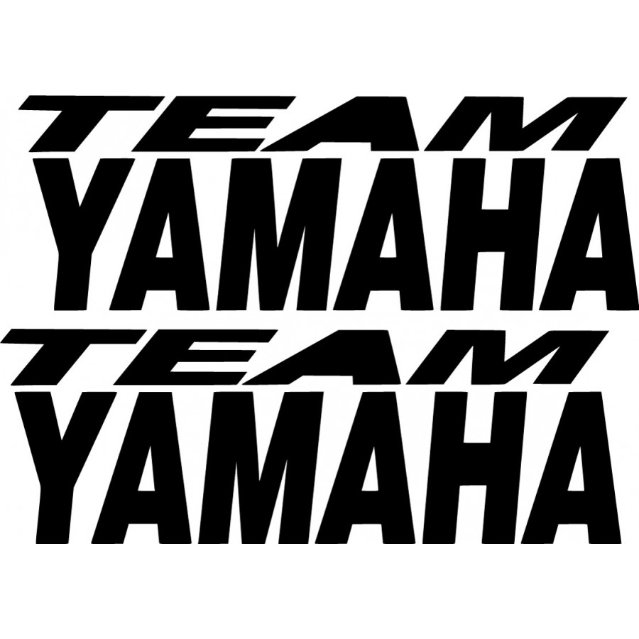 Team Yamaha Logo Die Cut Stickers Decals Decalshouse