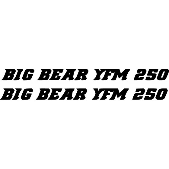 Yamaha Big Bear 250 Die Cut...
