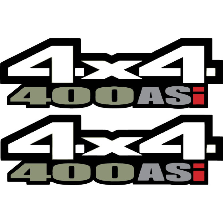 Suzuki KingQuad 400 ASi Stickers - Utility ATV Decals (2-Pack)