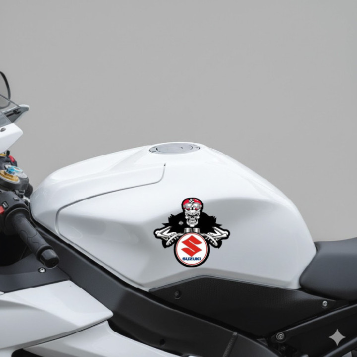 Suzuki Logo Biker Stickers Decals - DecalsHouse