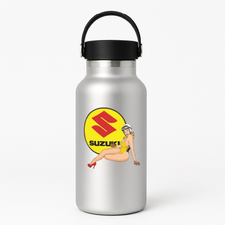 Suzuki Logo Pin Up Stickers Decals - DecalsHouse