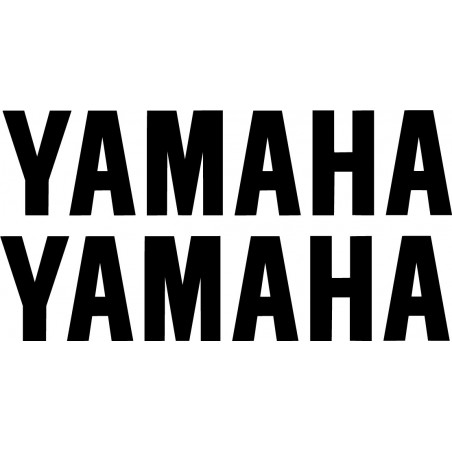 Yamaha Logo Lettering Die Cut Stickers Decals - DecalsHouse