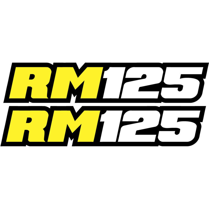 Suzuki Rm 125 Style 2 Stickers Decals - DecalsHouse
