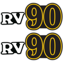 Suzuki RV90 Stickers – Classic Mini Bike Van Van Panel Decals (2-Pack)