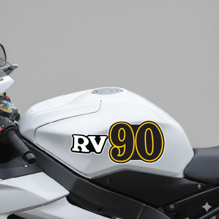 Suzuki RV90 Stickers – Classic Mini Bike Van Van Panel Decals (2-Pack)