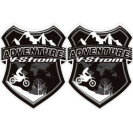 Suzuki V Strom Adventure Badge Stickers Decals - DecalsHouse