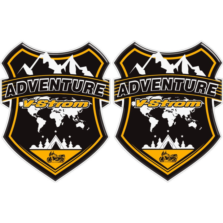 Suzuki V Strom Adventure Badge Style 3 Stickers Decals - DecalsHouse