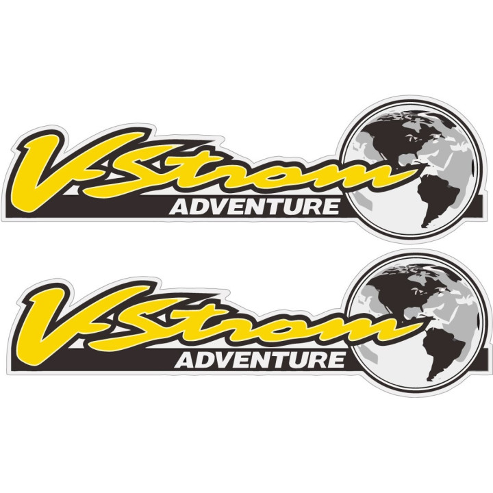 Suzuki V Strom Adventure Yellow Stickers Decals - DecalsHouse