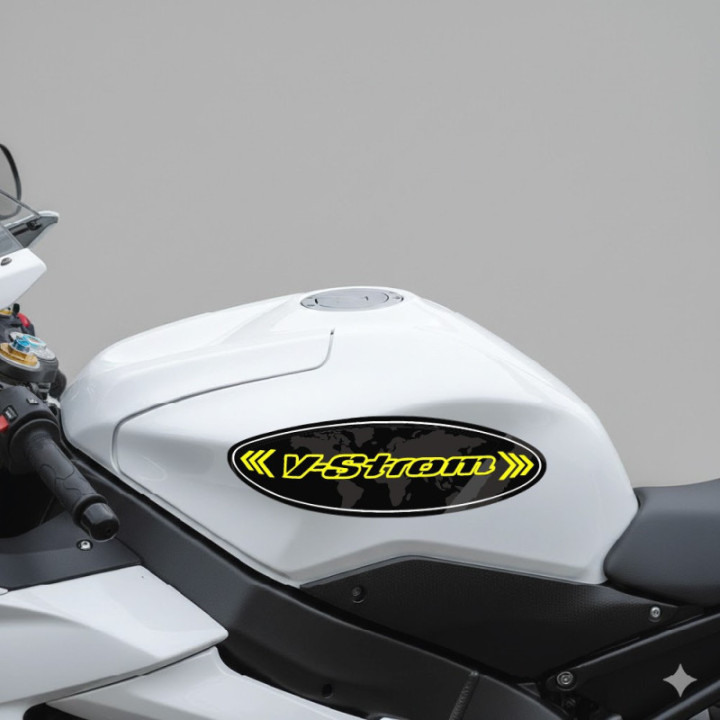 Suzuki V Strom Oval Logo Stickers Decals - DecalsHouse