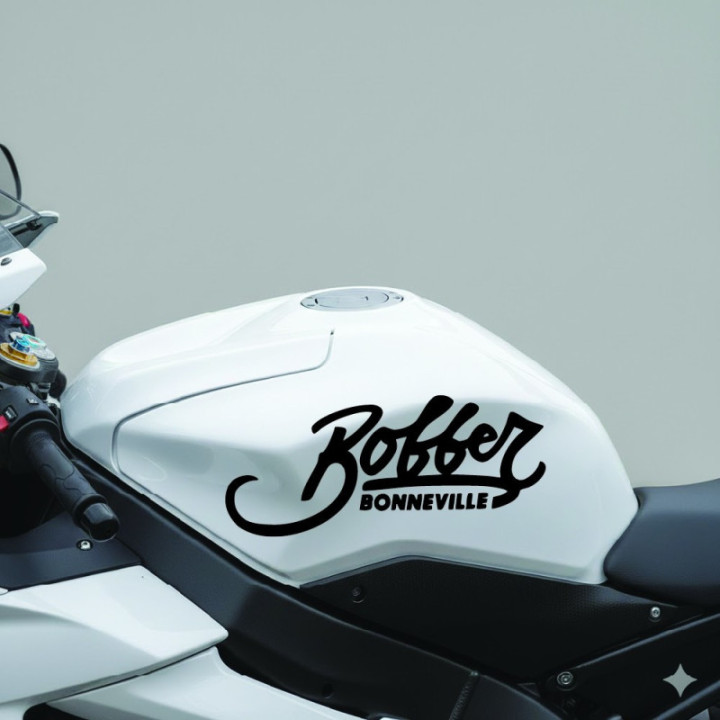 Triumph Bonneville Bobber Stickers – 1200 Black TFC Decals (2-Pack)
