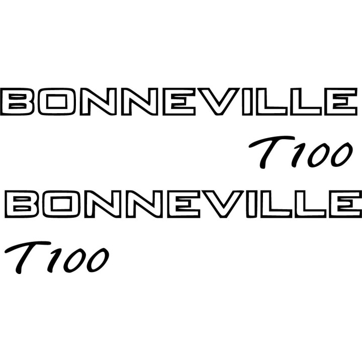 Triumph Bonneville T100 Stickers - Twin Decals (2-Pack)