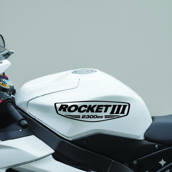Triumph Rocket 3 2300cc Stickers – Cruiser Decals (2-Pack)