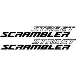 Triumph Street Scrambler Stickers – Café Racer Motorcycle Decals (2-Pack)