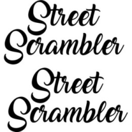 Triumph Street Scrambler Die Cut Style 2 Stickers Decals - DecalsHouse